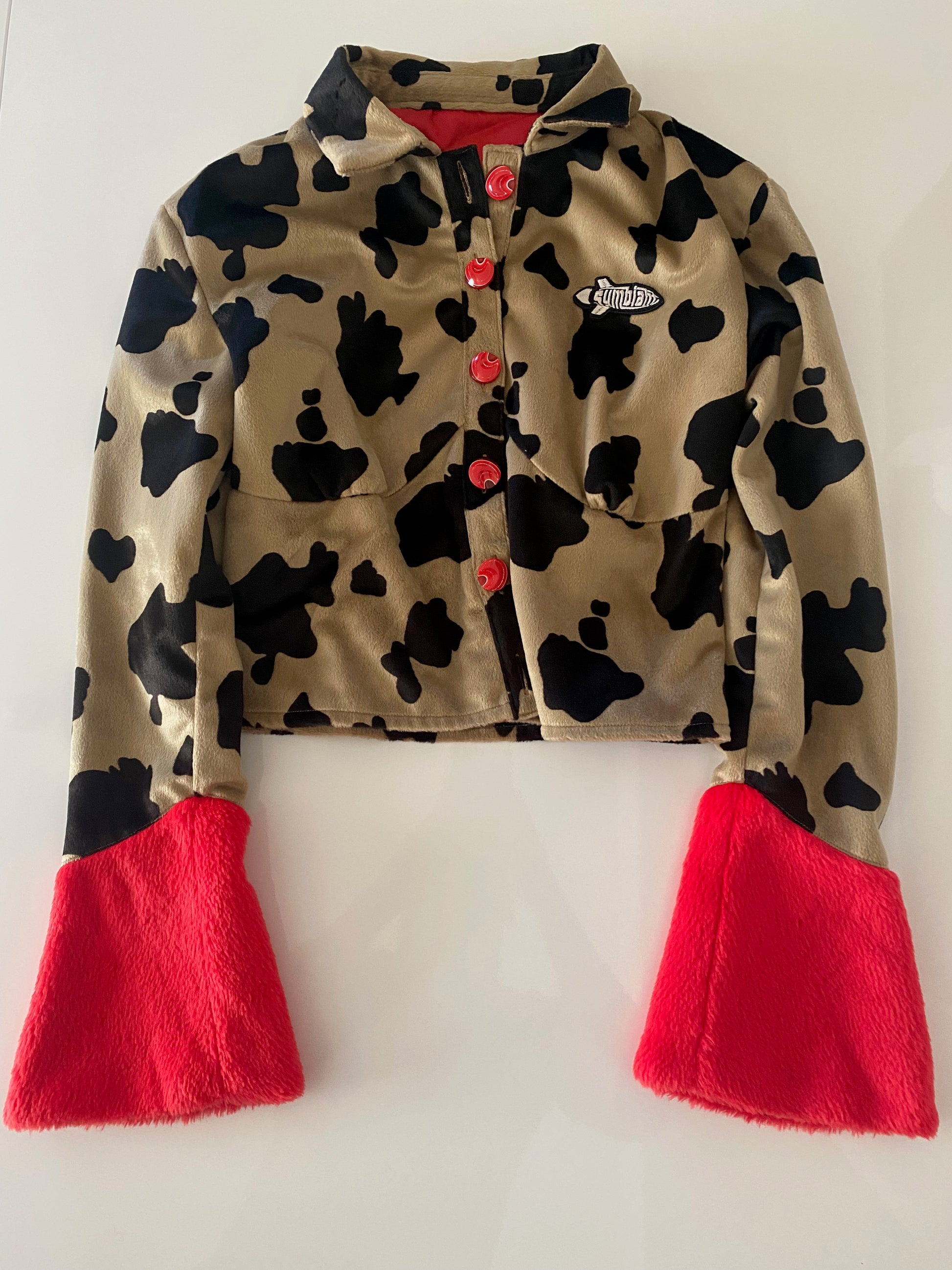 Women's Blouse "Ruby Cowhide"