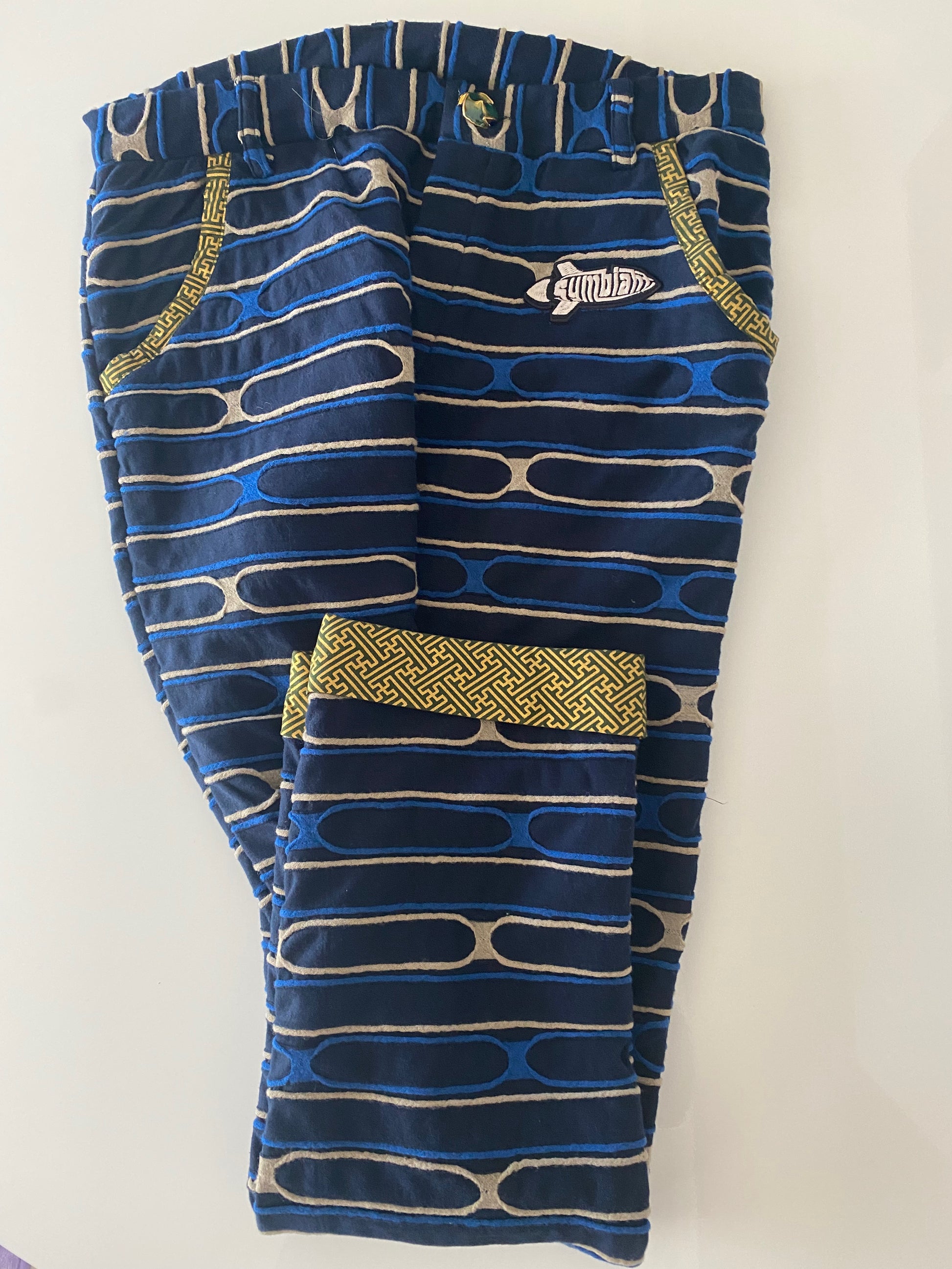 Men's pants "Blue Chain link"