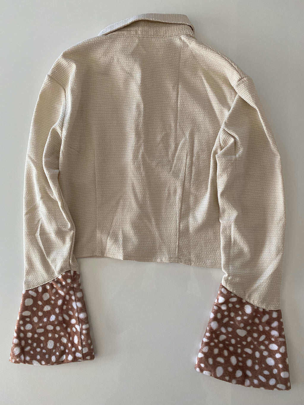 Cream blouse "Shimmery Deer"